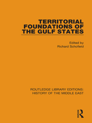 cover image of Territorial Foundations of the Gulf States